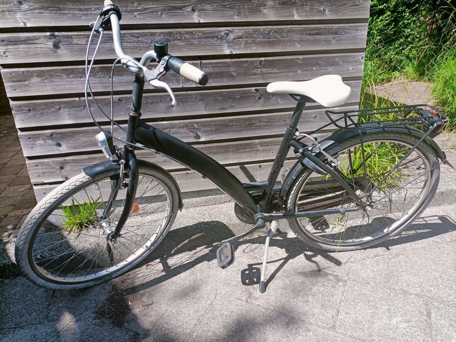 kinder fiets kinderfiets zwart 26 inch, Gebruikt, Versnellingen, Overige merken, Ophalen