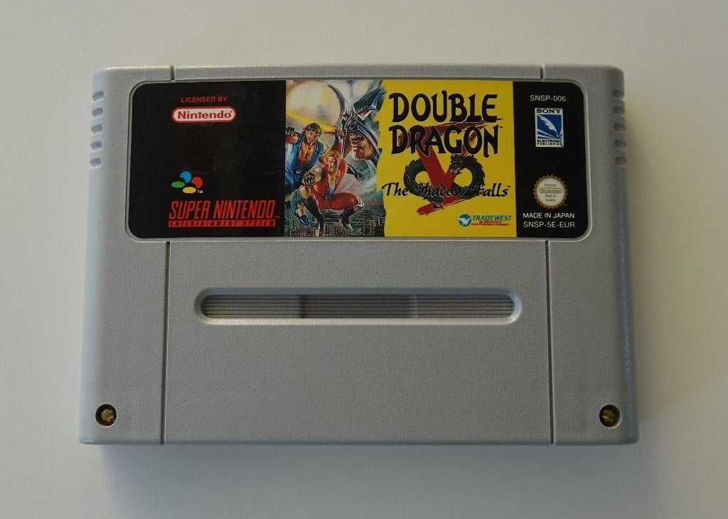Double Dragon V: The Shadow Falls voor Super Nintendo, Ophalen, Vechten, 2 spelers, Zo goed als nieuw