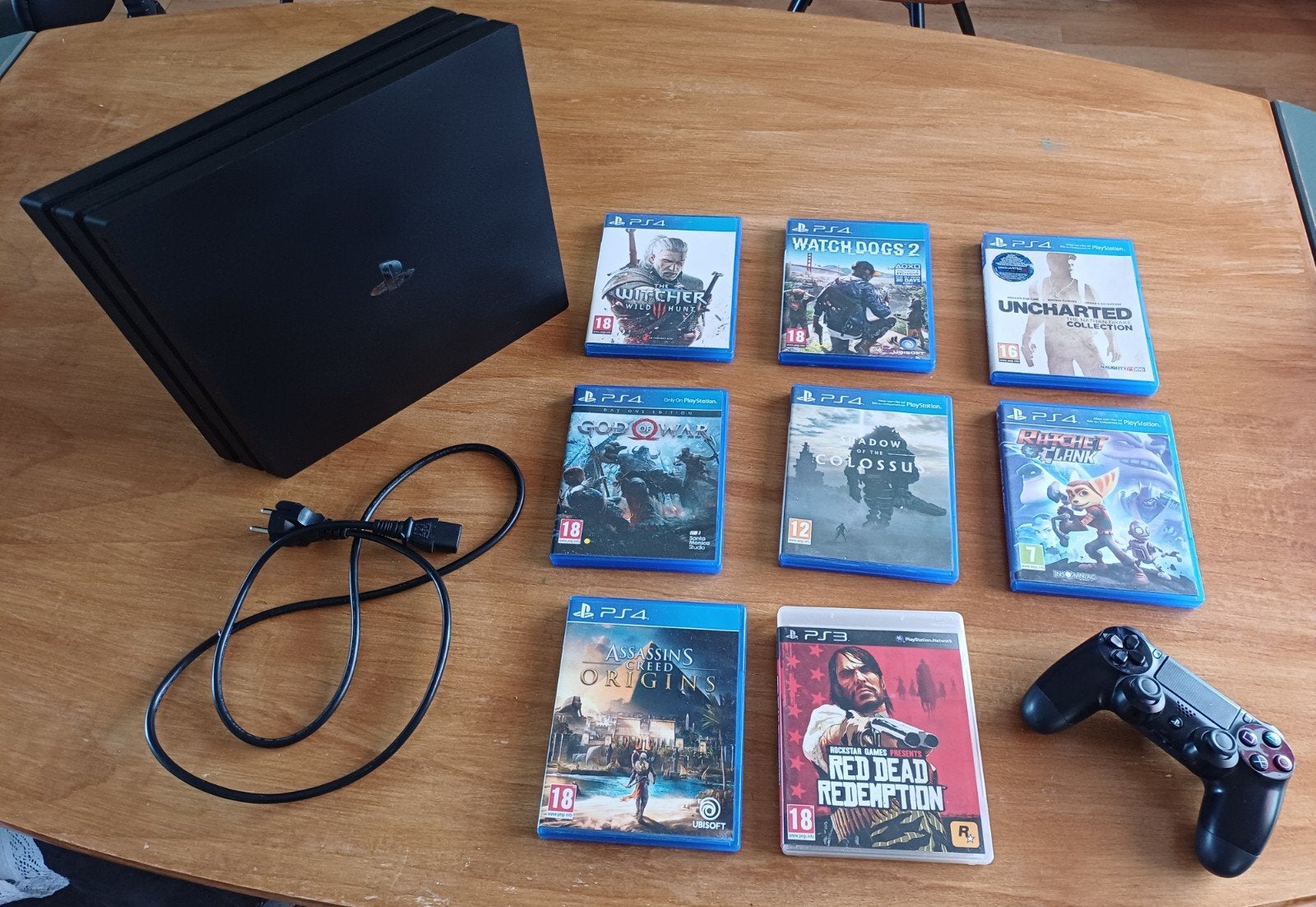 PlayStation 4 Pro met controller en diverse games, Ophalen of Verzenden, Met 1 controller, Pro, Gebruikt