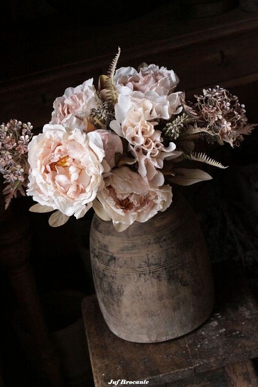 Boeket ROSE white compleet, Www.jufbrocante.nl, Www.jufbrocante.nl, Nieuw, Ophalen of Verzenden