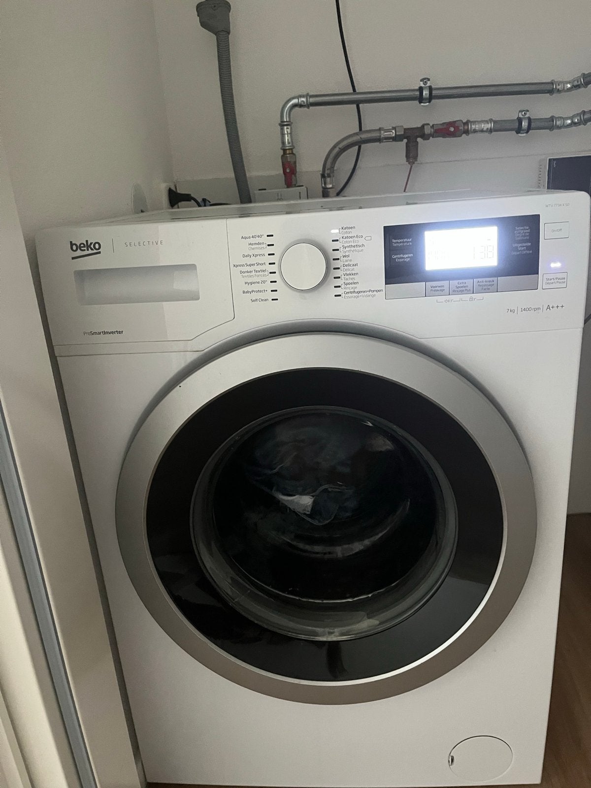 Beko SELECTIVE WTV 7734 X S0 Wasmachine - 7kg, 1400rpm, A+++, Ophalen, Gebruikt, 85 tot 90 cm, 1200 tot 1600 toeren