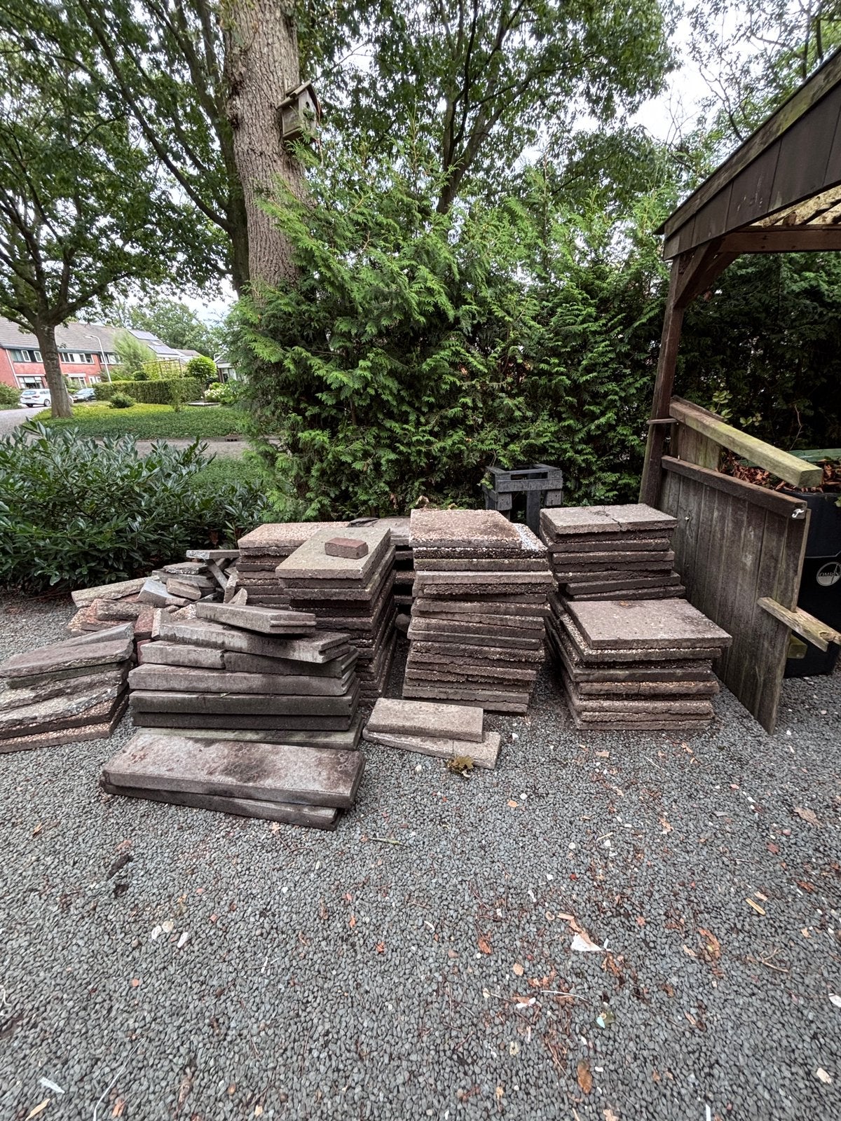 Tuintegels & Opsluitbanden GRATIS AFHALEN, Tuin en Terras, Ophalen, Gebruikt, 10 m² of meer, Beton