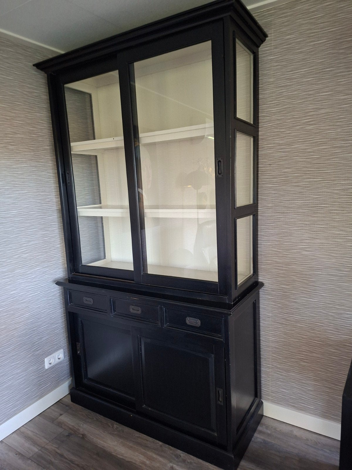 Buffet/Vitrine kast, Ophalen, Gebruikt, 100 tot 150 cm, 200 cm of meer