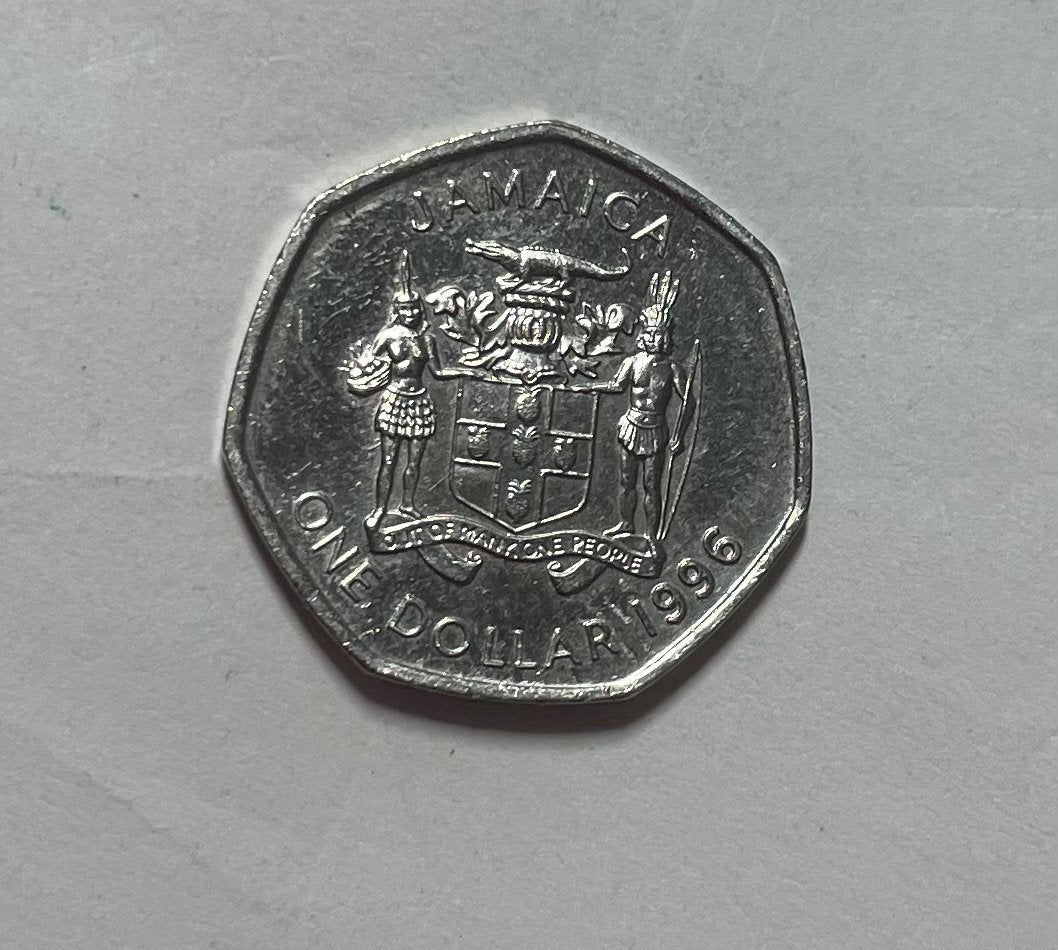 1 dollar Jamaica 1996, Postzegels en Munten, Ophalen of Verzenden, Noord-Amerika