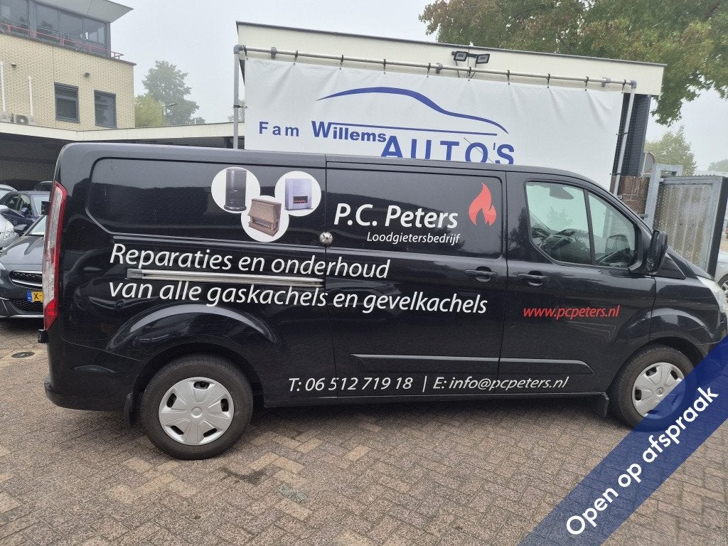 Ford Transit Custom 290 2.2 TDCI L2H1 Li (bj 2015), Euro 5, Gebruikt, Zwart, 4 cilinders