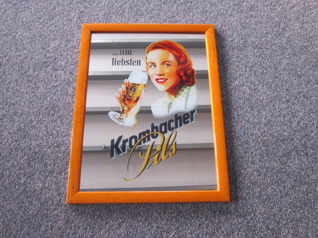 KROMBACHER BIER SPIEGEL, Ophalen, Zo goed als nieuw, Overige typen, Overige merken