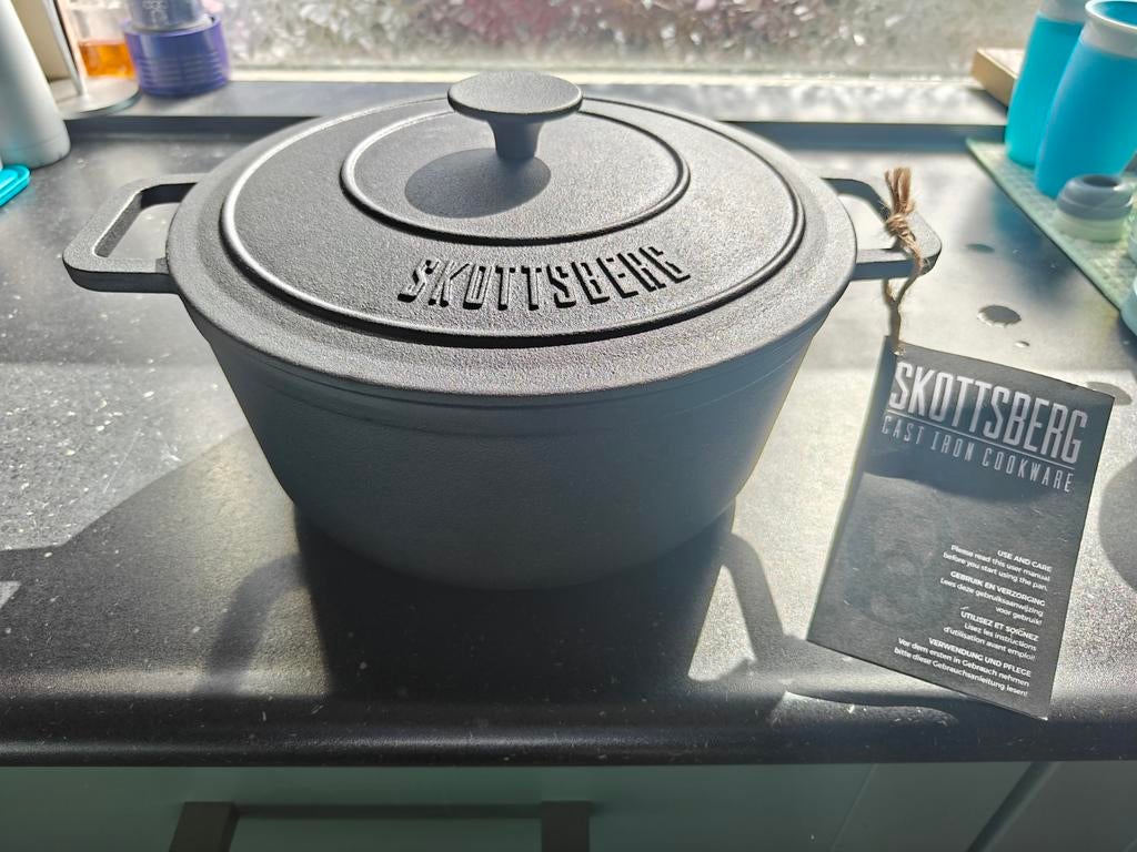 Skottsberg Cast Iron pan (28cm), Ophalen, Gietijzer, Nieuw, Keramische plaat