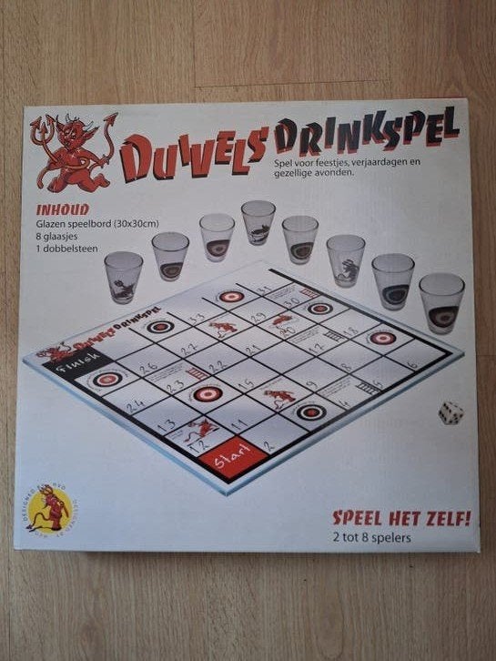 Duvels Drinkspel - Gezellig bordspel voor feesten, Hobby en Vrije tijd, Vijf spelers of meer, Ophalen of Verzenden, Nieuw