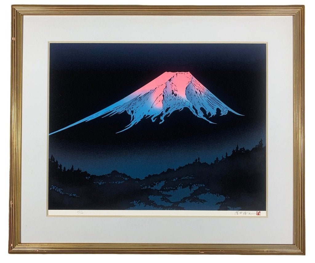 Dawn Mount Fuji – Masayuki Miyata – zeefdruk 35/160, Antiek en Kunst, Landschap, Gelimiteerde oplage, Verzenden, Papier/karton