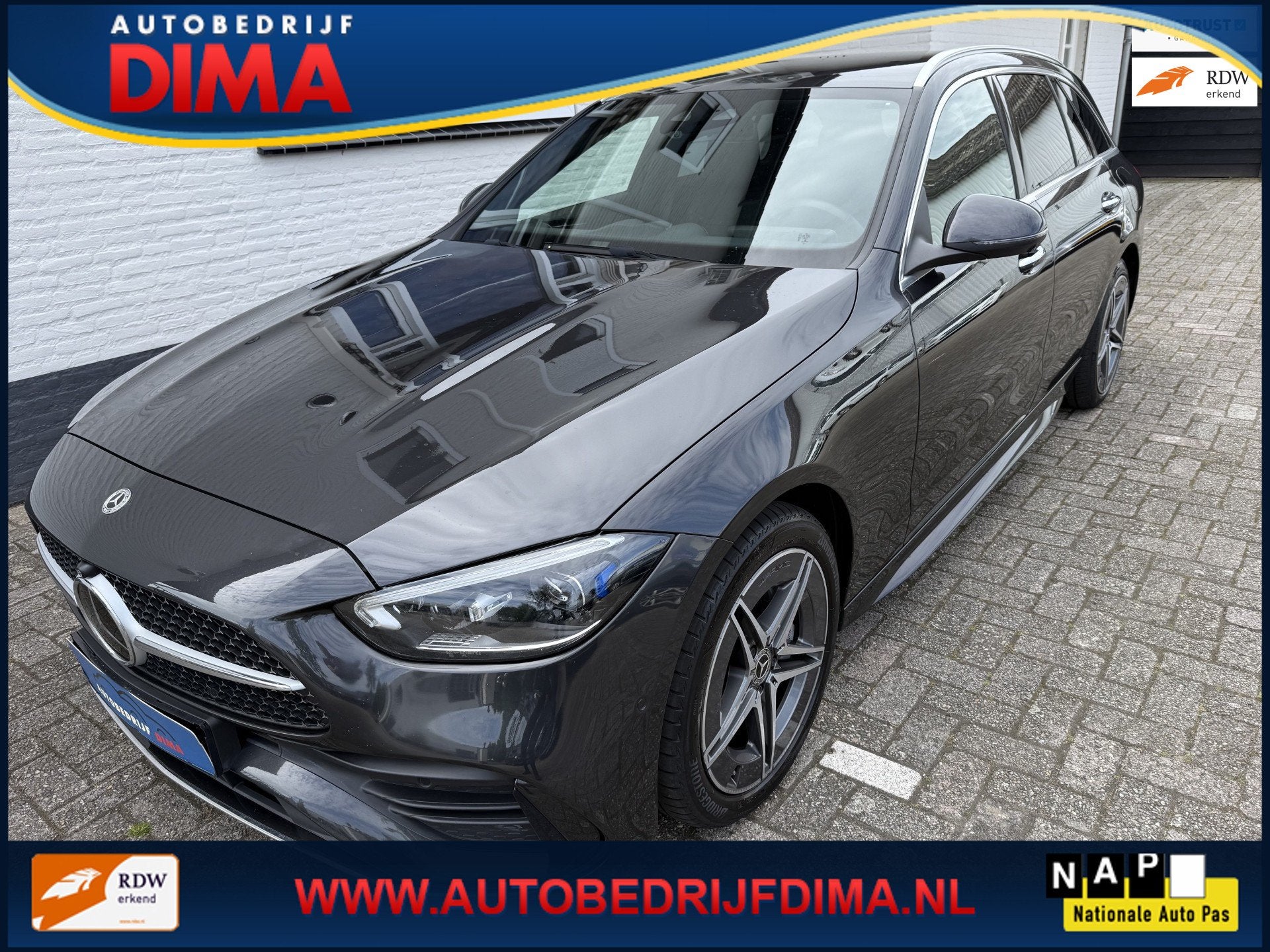 Mercedes-Benz C-klasse Estate 300 e AMG Line 313 Pk/ Navi/ 3, Auto's, Achterwielaandrijving, Gebruikt, 4 cilinders, 167 km/l