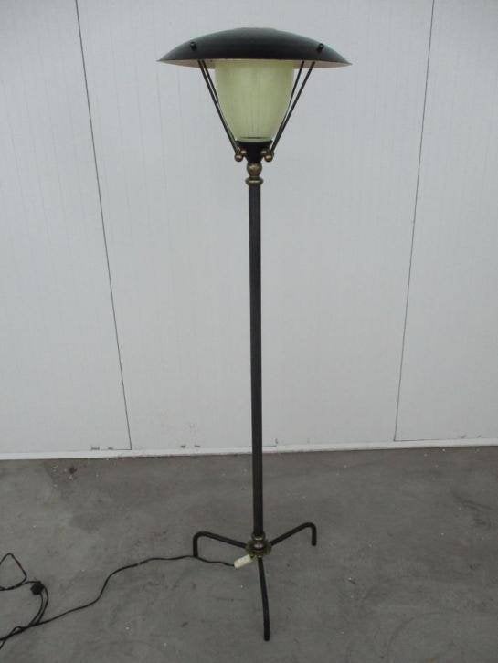 Vloerlamp '50s (Rretro/Vintage/Design ), Huis en Inrichting, Ophalen, Gebruikt, Vintage, Glas