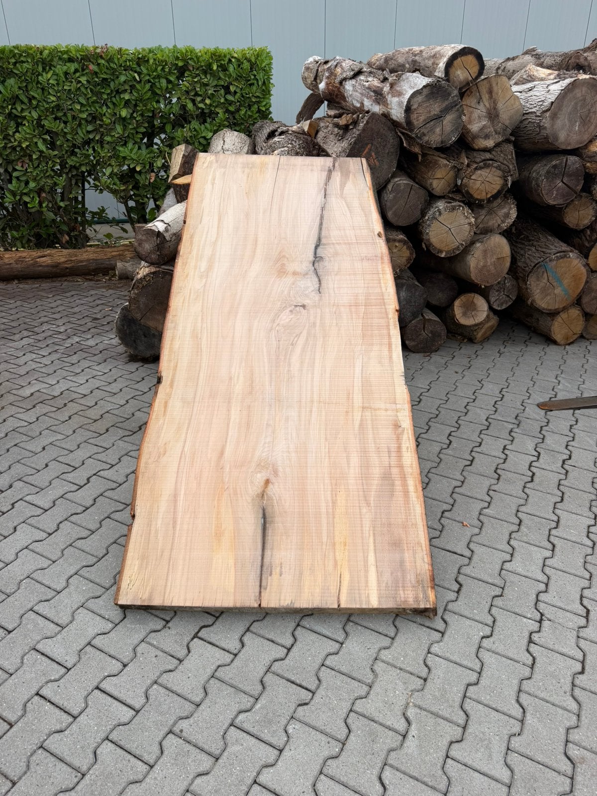 Zeer grote boomstamtafels 240x110x7 cm, Ophalen of Verzenden, Zo goed als nieuw, 250 cm of meer, Planken