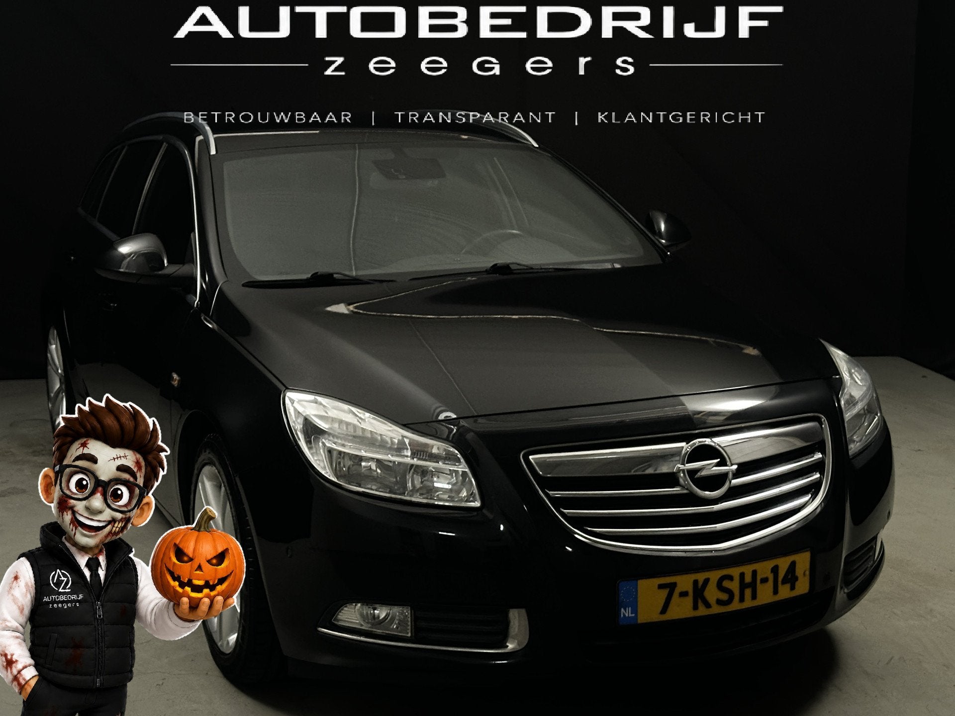 Opel Insignia Sports Tourer 2.0 T Cosmo *Navi*AC*ECO*, Gebruikt, 4 cilinders, Zwart, Origineel Nederlands