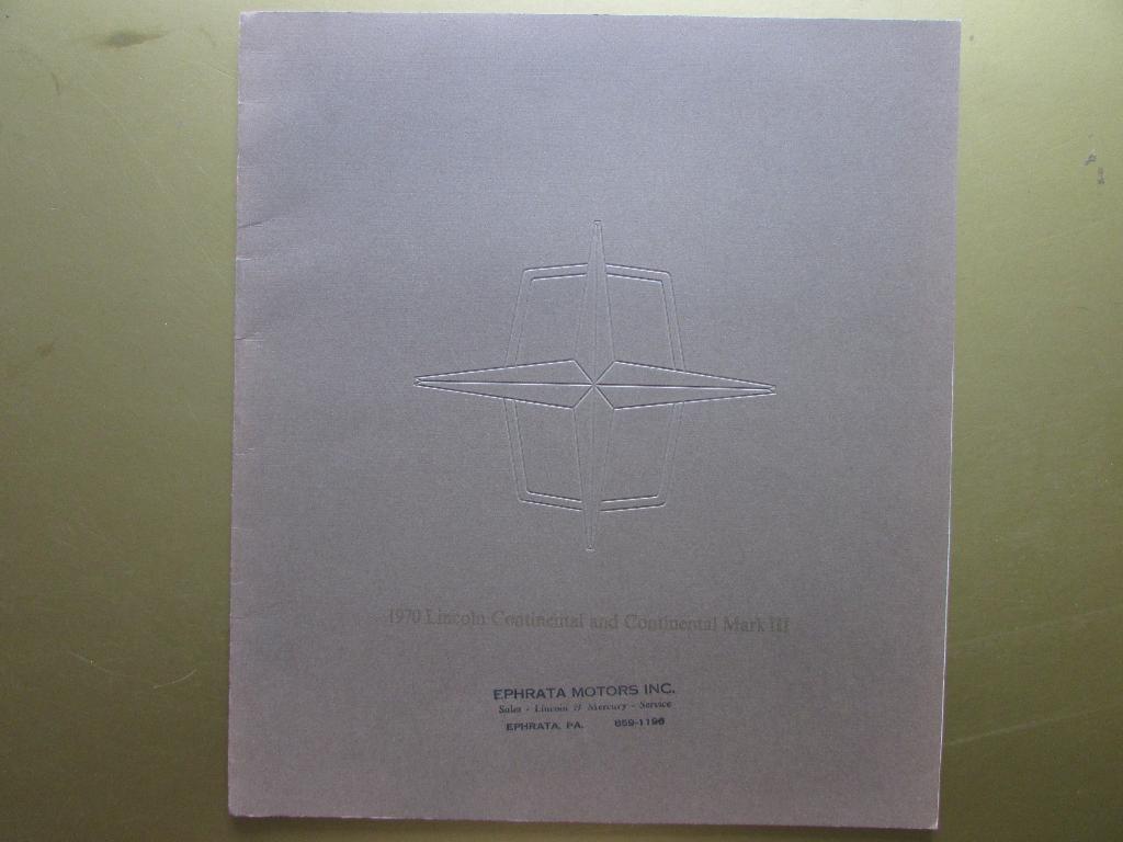 1970 Lincoln prestige brochure, Engels, Ophalen of Verzenden, Zo goed als nieuw, Overige merken