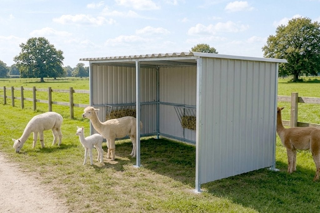 Robuuste & Veilige Schuilstal voor Alpaca’s, Stalling