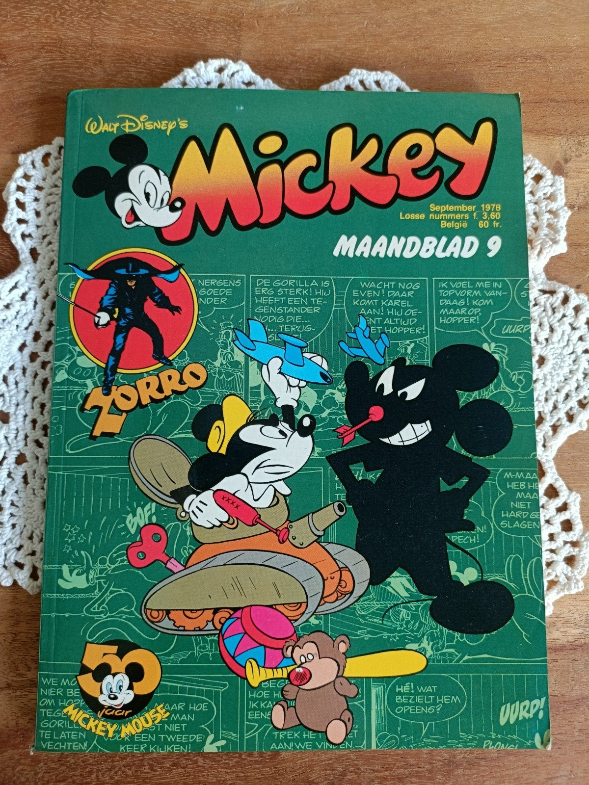 Mickey Maandblad 9 - September 1978 - Walt Disney, Boeken, Ophalen of Verzenden, Gelezen