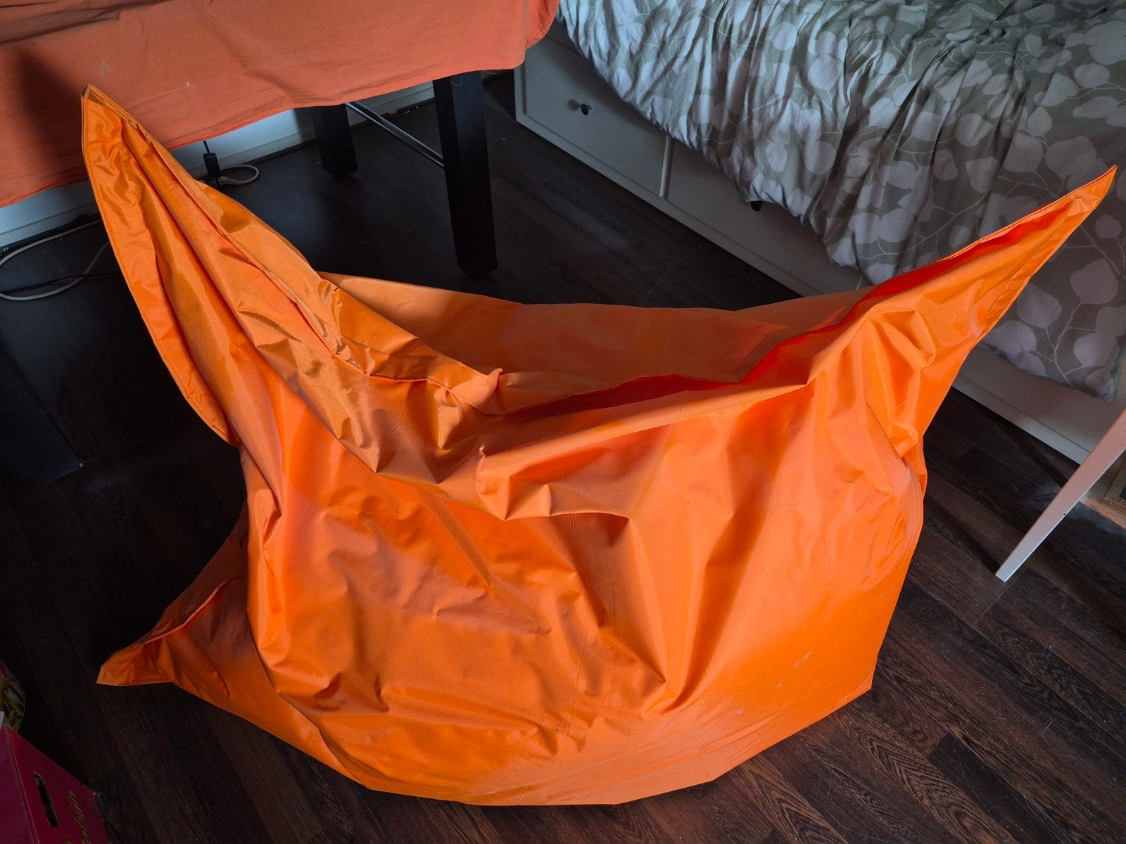 Gratis oranje zitzak, Huis en Inrichting, Zitzakken, Ophalen, Gebruikt, Oranje, Zitzak