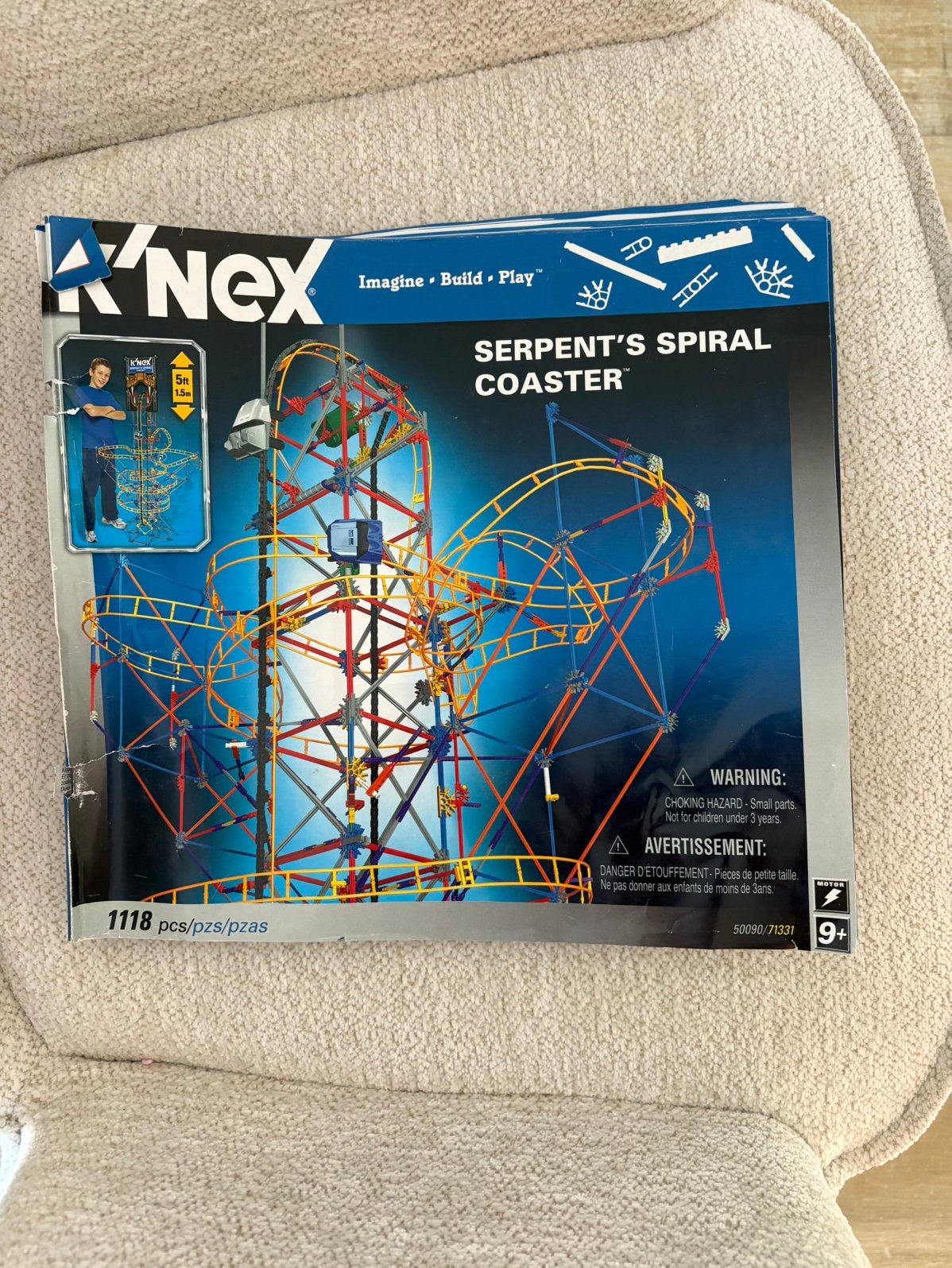 K’nex serpent’s spiral coaster, Ophalen, Gebruikt