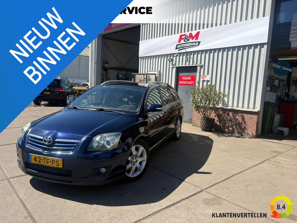 Toyota Avensis Wagon 2.4 VVTi Executive Automaat, clima, nav, 4 cilinders, Blauw, 163 pk, 2362 cc