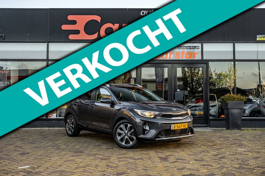 Kia Stonic 1.0 T-GDi DynamicPlusLine|Navi|Camera|Stoelver., Auto's, Kia, 450 kg, Gebruikt, Leder en Stof, Bedrijf