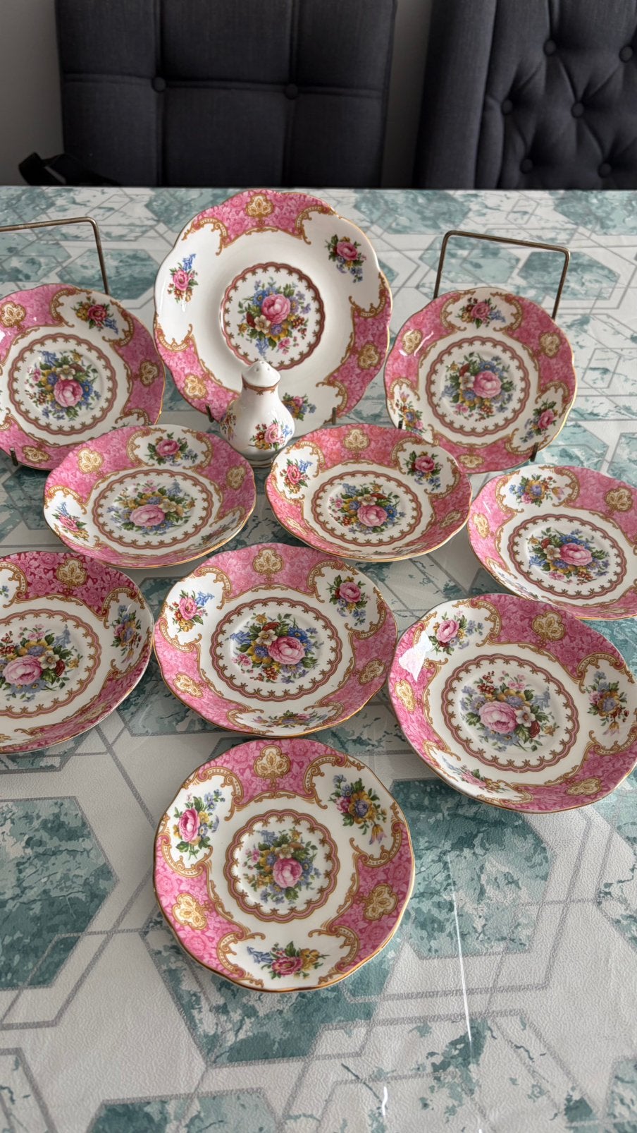 Royal albert lady carlyle, Ophalen of Verzenden, Zo goed als nieuw, Overige stijlen, Kop(pen) en/of Schotel(s)