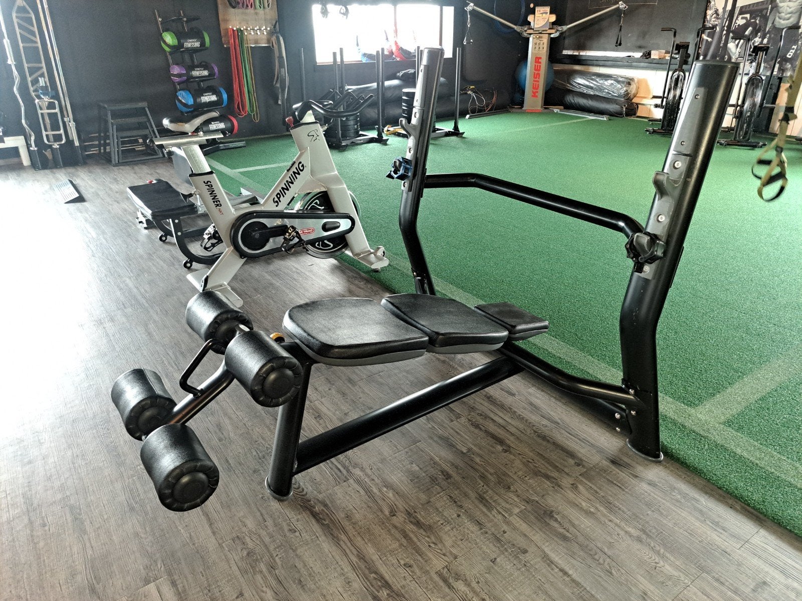 Decline bench over te nemen - compleet en zo goed als nieuw!, Ophalen, Buik, Overige typen, Zo goed als nieuw