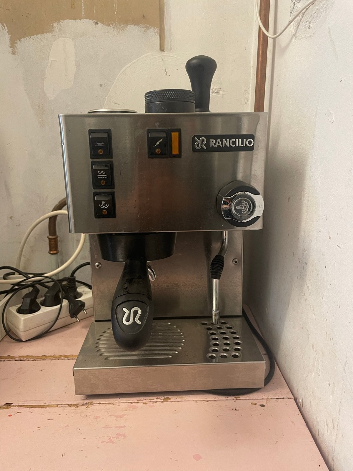 Rancilio Silvia Espressomachine V3, Gebruikt, Espresso apparaat, Gemalen koffie, Ophalen