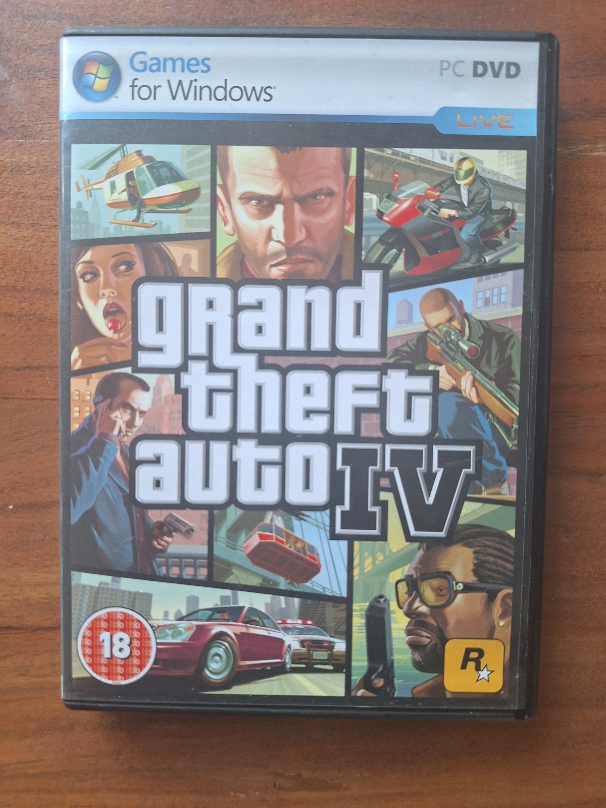 Grand Theft Auto IV (GTA 4) PC DVD - Games for Windows, Avontuur en Actie, Online, Gebruikt, Vanaf 18 jaar