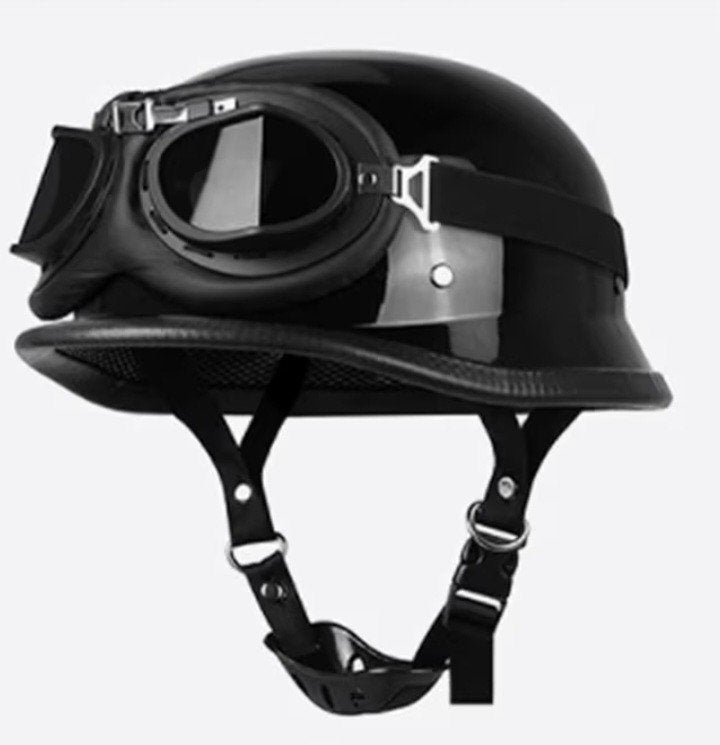 Pothelm duits stijl met ece en dot, Fietsen en Brommers, Brommerhelmen, Ophalen of Verzenden, Nieuw, Small