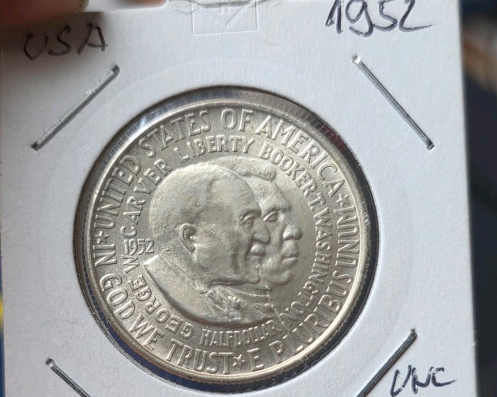 halve dollar 1952 Amerika, Postzegels en Munten, Munten | Amerika, Verzenden, Noord-Amerika, Losse munt, Zilver