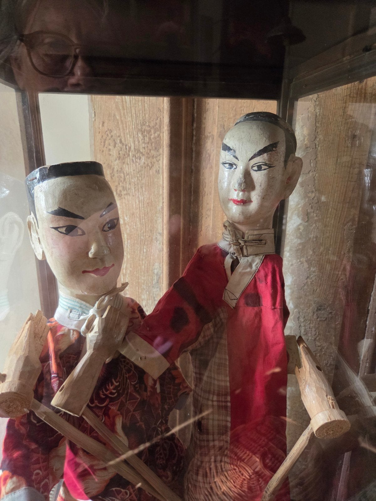 2 antieke chinese theater poppen., Ophalen of Verzenden