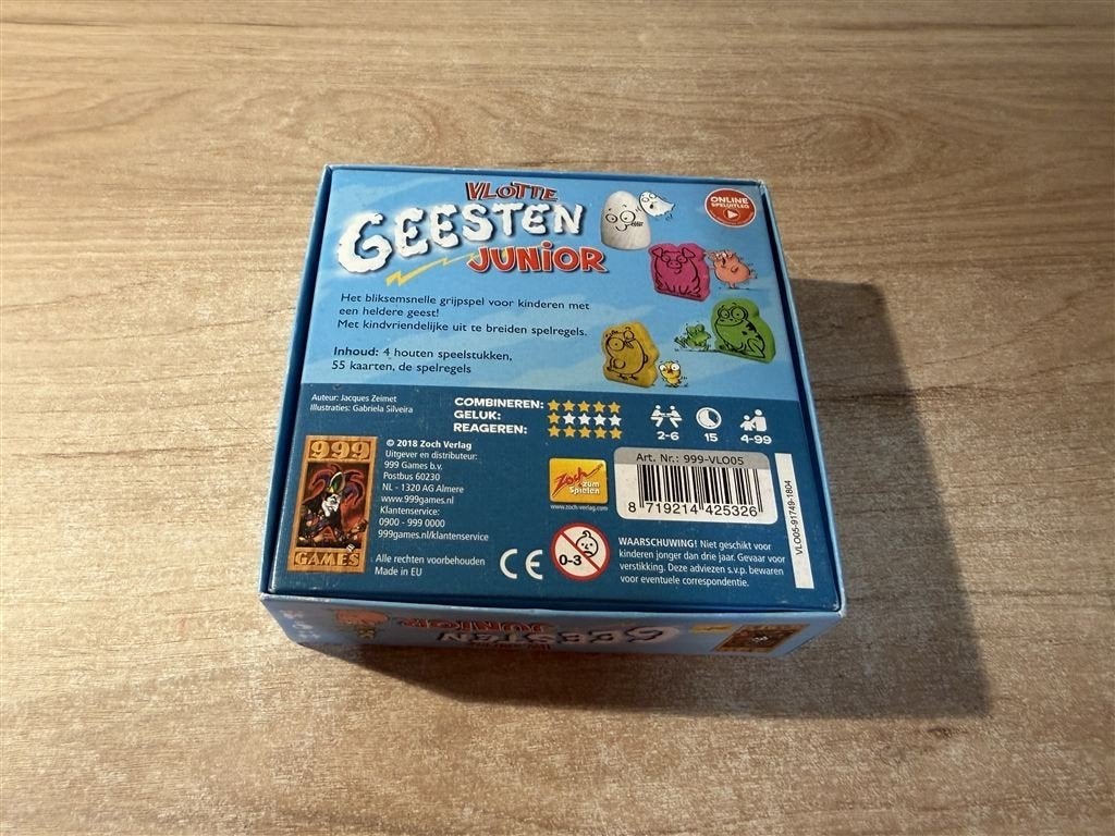 Vlotte geesten junior - 999 games - S7039, Ophalen of Verzenden, Zo goed als nieuw