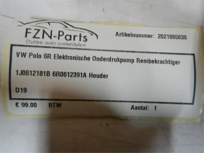 Rembekrachtiger Volkswagen Polo (22745584) (1J0612181B), Ophalen of Verzenden, Gebruikt