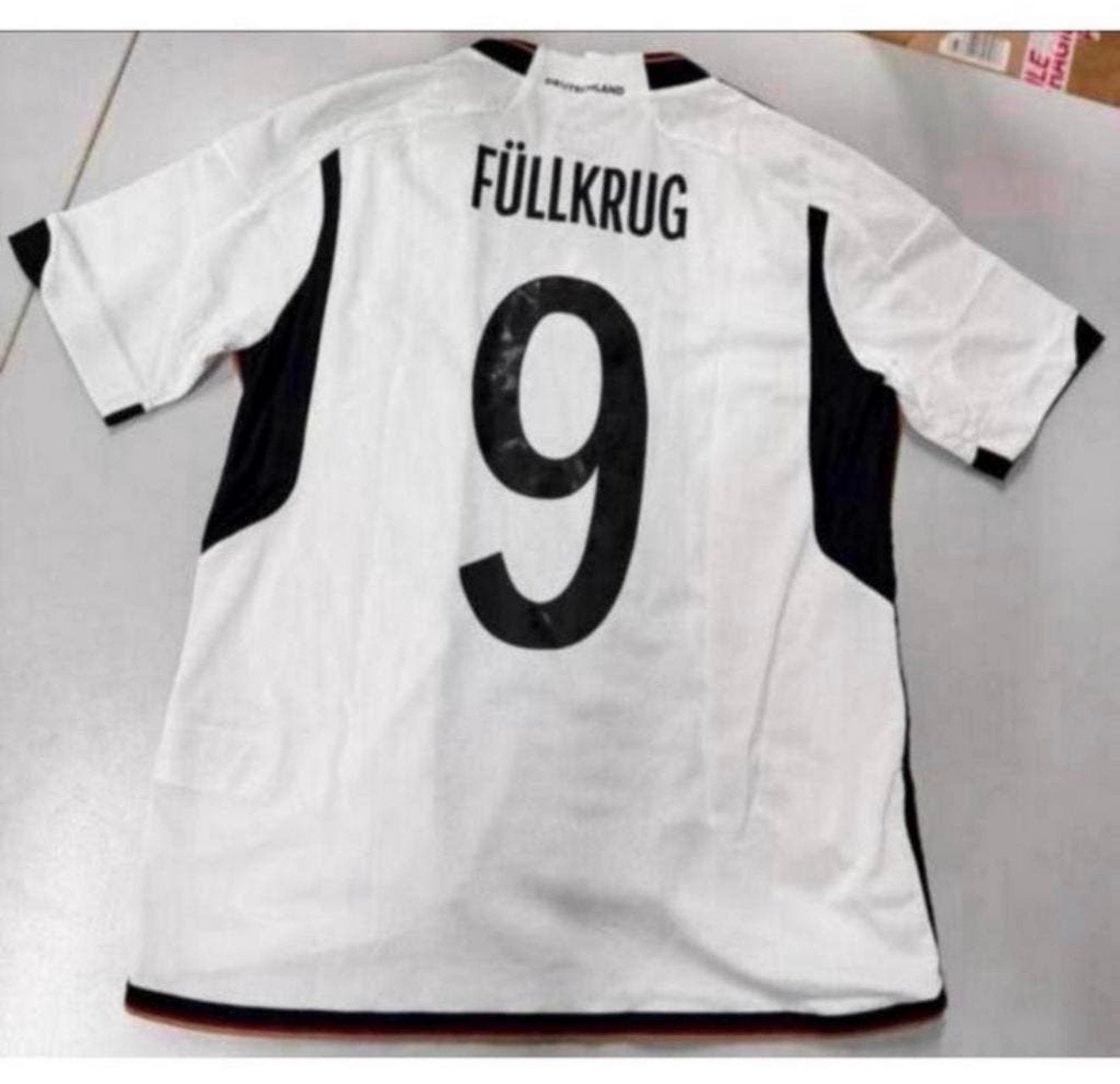Duitsland 2022-2023 Germany thuis shirt Fullkrug 9 - 164, Sport en Fitness, Voetbal, Shirt, Ophalen of Verzenden, Zo goed als nieuw