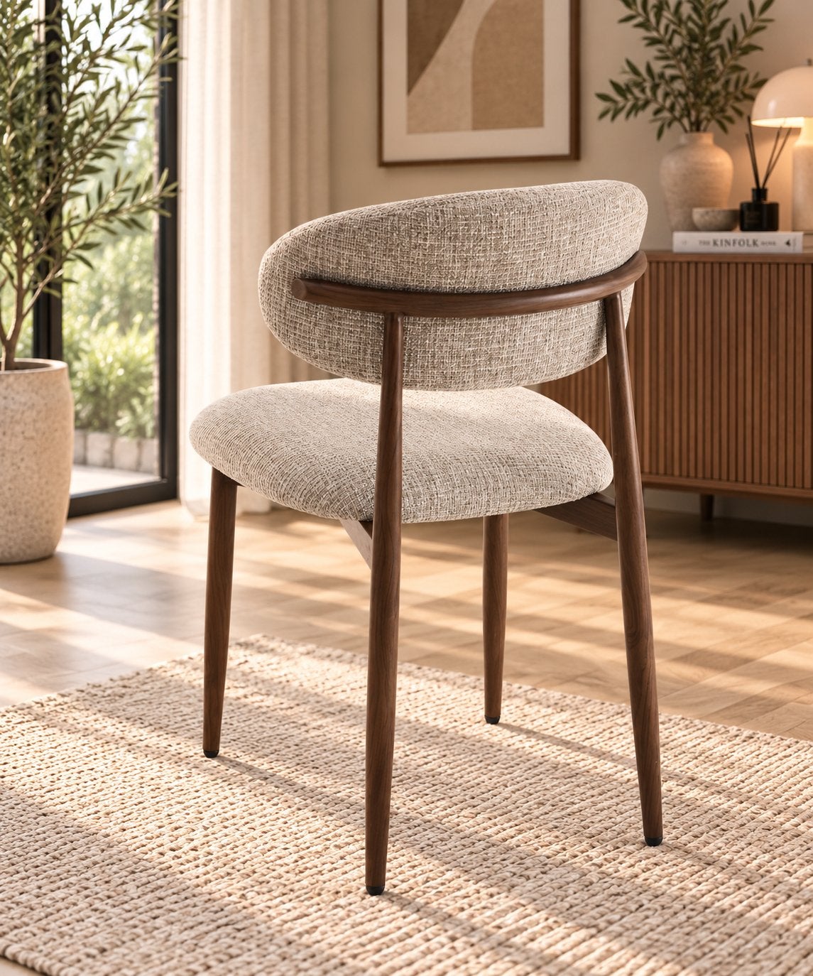 Foto 5 van Eetkamerstoelen | Japandi stijl | Beige & Taupe | €69,99 |