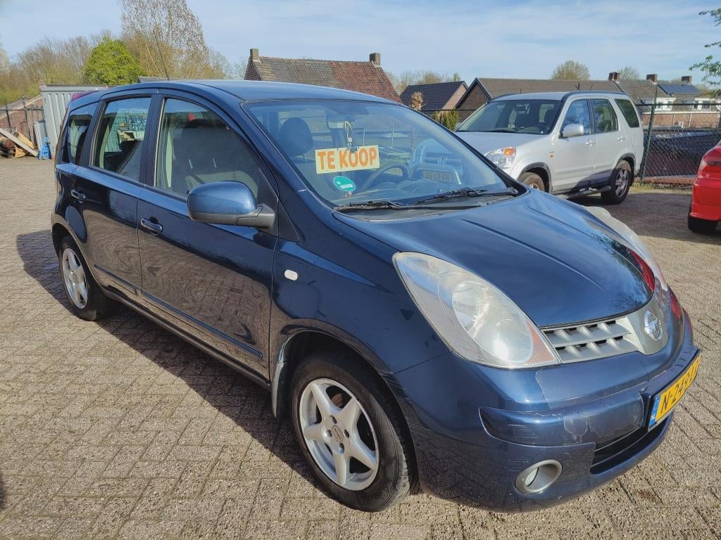 Nissan Note 1.4 , 2008, APK t/m 04-2027, nieuwe koppeling!!, Voorwielaandrijving, 40 €/maand, 4 cilinders, Blauw