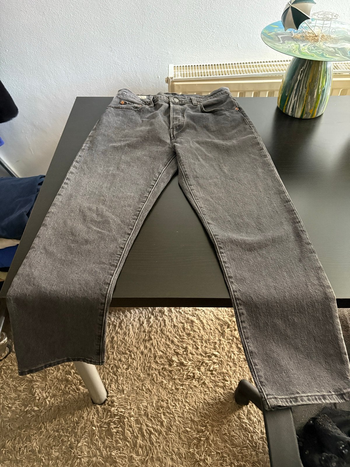 Levi's Premium 501 Jeans - Grijs/Zwart - W28, Ophalen of Verzenden, Zo goed als nieuw, Zwart, W28 - W29 (confectie 36)