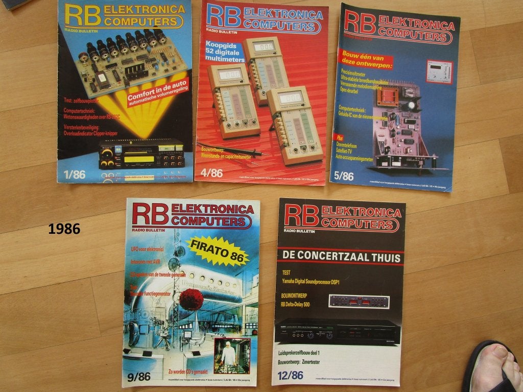 5x RB Elektronica / Radio Bulletin uit 1986, Ophalen of Verzenden, Gelezen, Overige typen