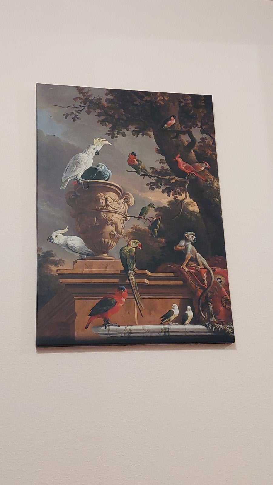 Canvas schilderij, Ophalen