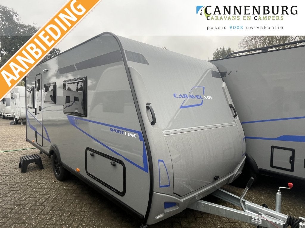 Caravelair Sport Line 480 vloer + ringverwarming, Caravans en Kamperen, Standaardzit, Schokbreker, Bedrijf, Caravelair