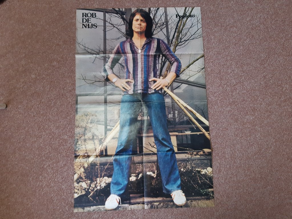 Poster Rob de Nijs Popfoto Mud A1 52x83 cm, Verzamelen, Ophalen of Verzenden, A1 t/m A3, Muziek, Rechthoekig Staand