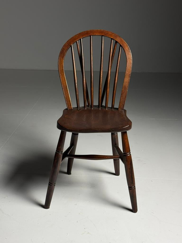 Set van 4 Windsor eetkamerstoelen, Ophalen, Zo goed als nieuw, Bruin, Vier