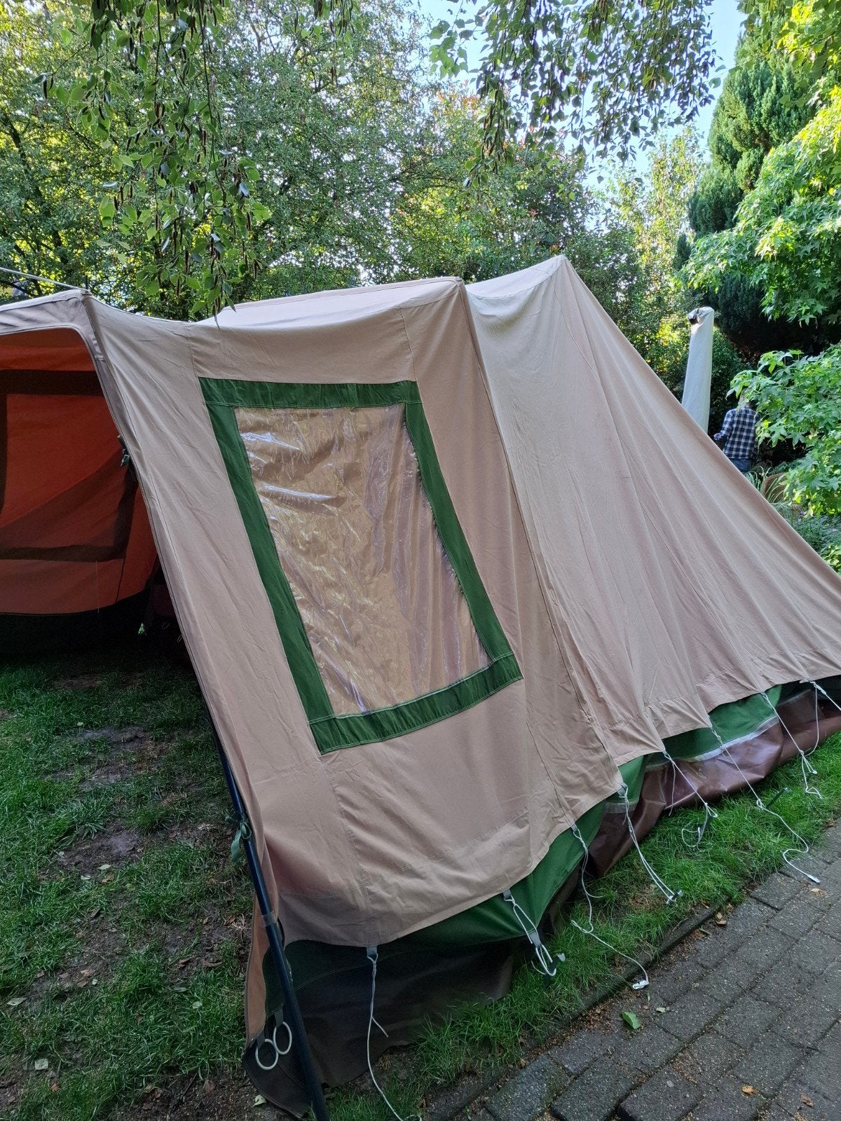 Vrijbuiter Japio Super 6 piramidetent afritsbaar kuipzeil!, Caravans en Kamperen, Tenten, Ophalen, Gebruikt, Tot en met 6