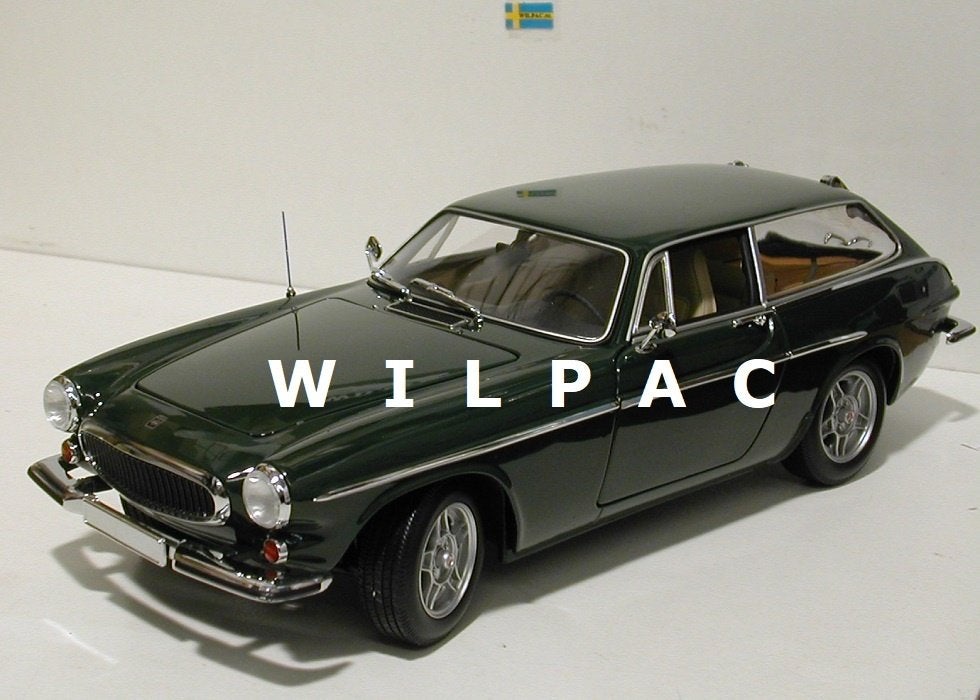 Volvo. P1800 ES 1:18 bruin groen, blauw & goud metallic., Ophalen of Verzenden, Nieuw, Auto, MiniChamps