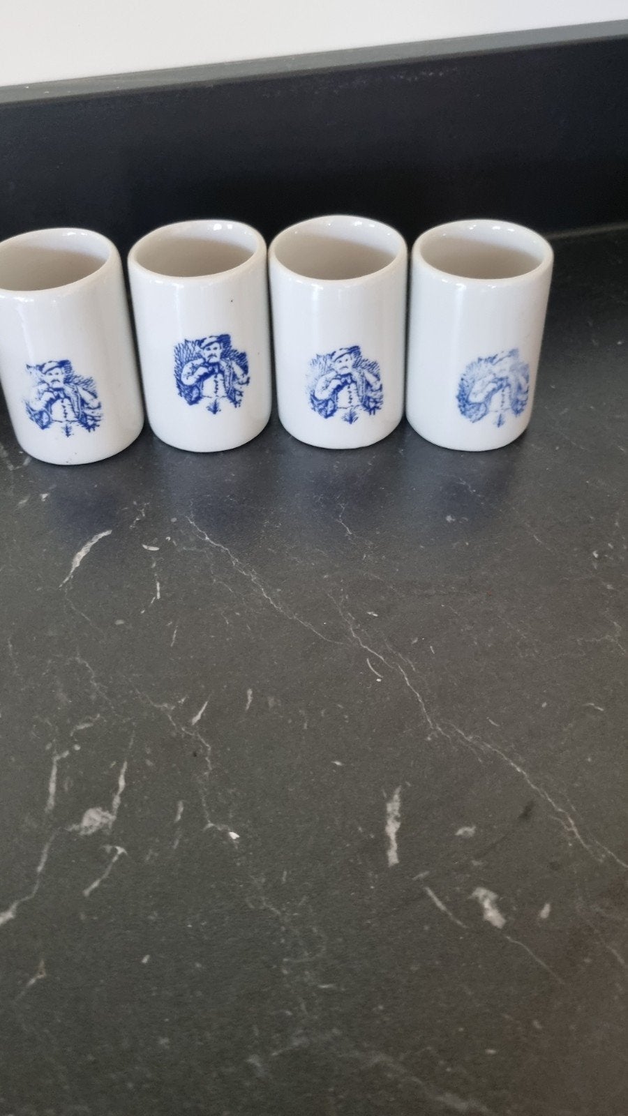 Set van 4 vintage Boomsma glaasjes, Ophalen, Glas of Glazen, Gebruikt, Overige merken