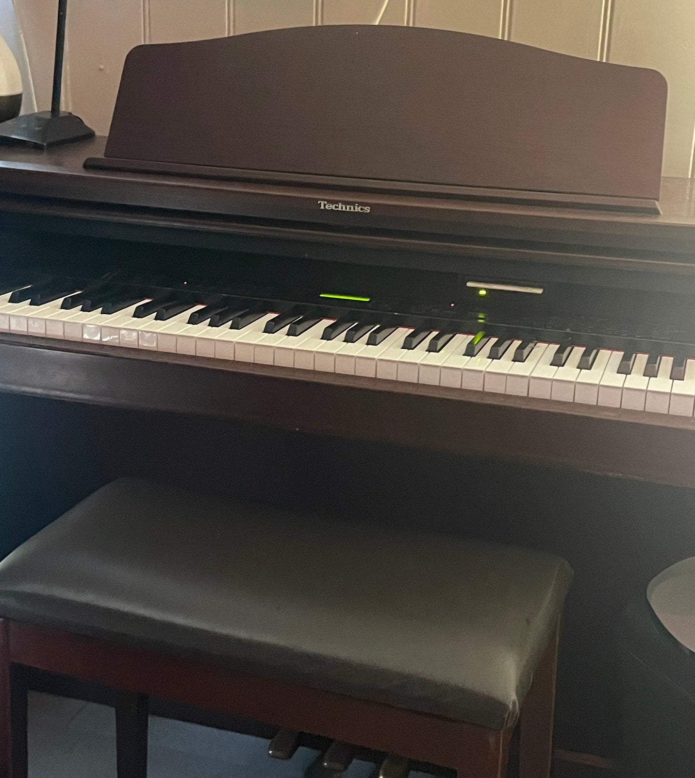 Electrische piano van Technics., Ophalen, Bruin, Digitaal, Zo goed als nieuw