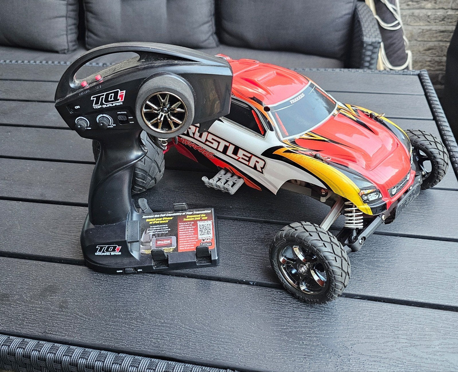 Traxxas Rustler Dragster, Ophalen of Verzenden, Zo goed als nieuw, Auto offroad