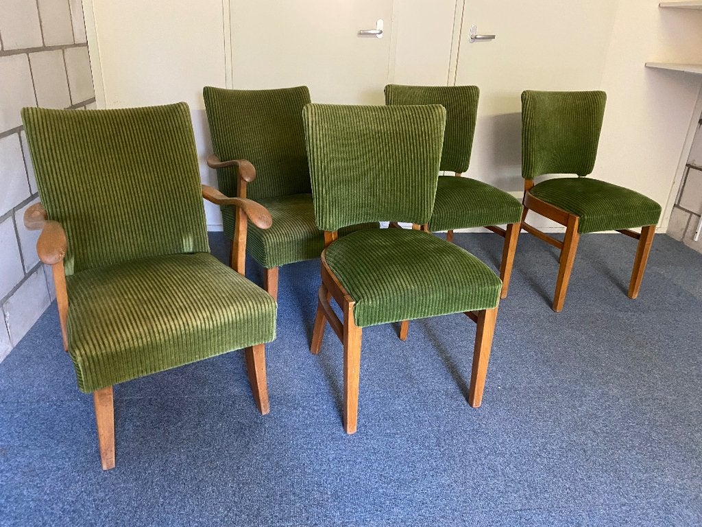 set van eetkamerstoelen en fauteuils, Ophalen, Gebruikt, Overige kleuren, Stof