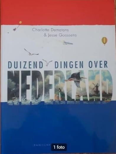 Charlotte Dematons Duizend dingen over Nederland / Nederland, Boeken, Prentenboeken en Plaatjesalbums, Zo goed als nieuw, Prentenboek