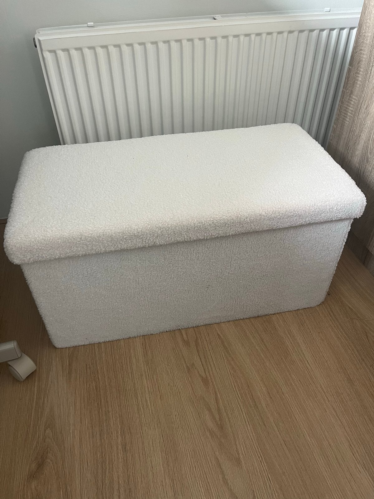 Pluche Poef met opslagruimte, Ophalen, 75 tot 100 cm, Zo goed als nieuw, Stof